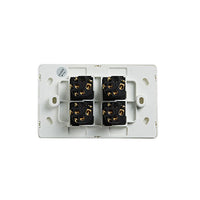 Elegant Wall Switch 4 Gang 250V 16A Horizontal