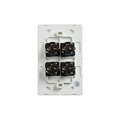 Elegant Wall Switch 4 Gang 250V 16A Vertical