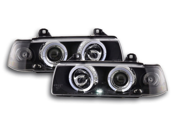 Set fari BMW Serie 3 Limo tipo E36 92-98 nero