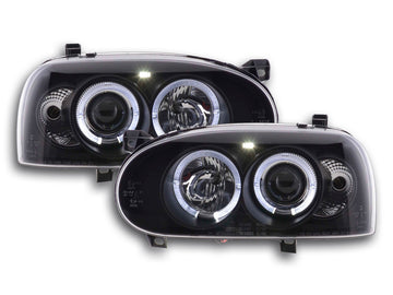 Set faro VW Golf 3 tipo 1HXO 1 EXO 91-97 nero