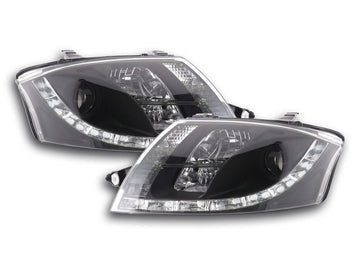 Set di fari Daylight Luci di marcia diurna a LED Audi TT tipo 8N 98-06 nere