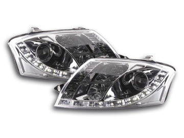 Faro Daylight LED DRL look Audi TT tipo 8N 99-05 cromato