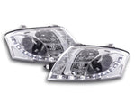 Faro Daylight LED DRL look Audi TT tipo 8N 99-06 cromato per guida a destra