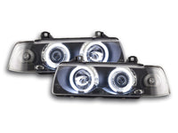 Set faro Angel Eyes CCFL BMW Serie 3 E36 Limo 92-98 nero