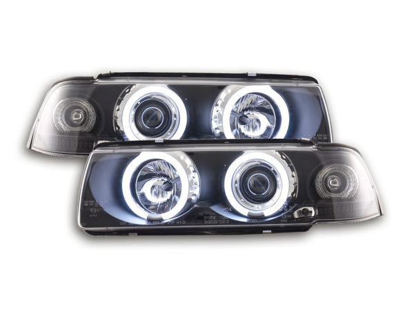 Set faro Angel Eyes CCFL BMW Serie 3 E36 Coupe / Cabrio 92-98 nero