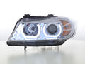 Set di fari Xenon Daylight LED DRL look BMW Serie 3 E90 / E91 05-08 cromato