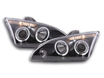 Set di fari angel eyes Ford Focus 2 05-08 nero