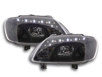 Faro Daylight LED DRL look VW Touran Tipo 1T / VW Caddy Tipo 2K nero