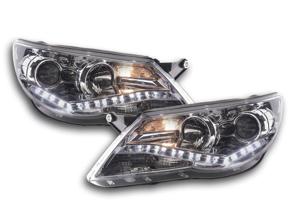 Faro Daylight LED DRL look VW Tiguan 07-11 cromato