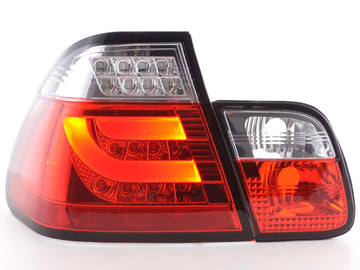 Set di luci posteriori a LED BMW Serie 3 E46 Limo 98-01 rosso / trasparente