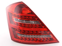 Set di luci posteriori a LED Mercedes Classe S 221 05-09 rosso / trasparente