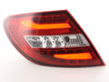 Set luci posteriori a LED Mercedes Classe C tipo W204 07-11 rosso / trasparente