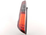 Set di luci posteriori a LED Ford Focus 2 5 porte 08-10 rosso / nero