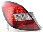 Set di luci posteriori a LED Opel Corsa D 5 porte 06-10 rosso / trasparente