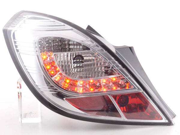 Set di luci posteriori a LED Opel Corsa D 3 porte 06-10 cromato