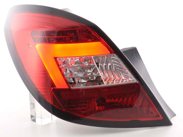 Set di luci posteriori a LED Opel Corsa D 5 porte 06-10 rosso / trasparente