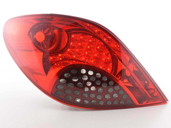 Fanali posteriori LED set Peugeot 207 06-09 rosso / nero