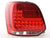 Set di luci posteriori a LED VW Polo 6R del 2009 trasparente / rosso