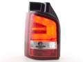 Fanali posteriori a LED set VW T5 03-10 rosso / trasparente