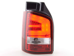 Fanali posteriori a LED set VW T5 03-10 rosso / trasparente