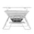 Grillz Camping Fire Pit BBQ 2-in-1 Grill Smoker Outdoor Portable Stainless Steel