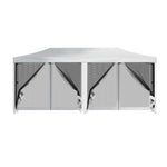 Instahut Gazebo Pop Up Marquee 3x6 Outdoor Wedding Mesh Side Wall Gazebos