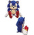 Sonic the Hedgehog 24 Inch Sonic Cuddle Plush Pillow