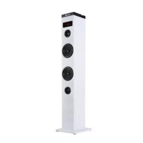 NGS Speaker a Torre Sky Charm Bluetooth USB RadioFM AUX 50W Bianca