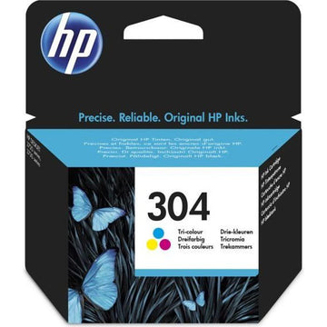 HP 304 Cartouche d'encre trois couleurs authentique (N9K05AE) pour HP DeskJet 2620/2630/3720/3730