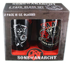 Sons of Anarchy Mayhem 16oz Pint Glasses, Set of 2