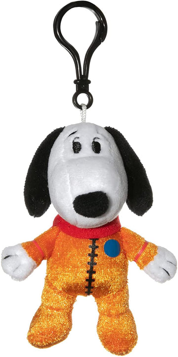 Snoopy in Space 4 Inch Plush Clip § Snoopy in Orange Astronaut Suit