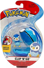 Pokemon Clip N Go Poke Ball Set § 2 Inch Piplup & Dive Ball