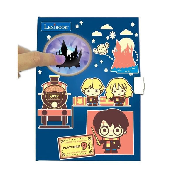 HARRY POTTER - Journal Intime Electronique - Effets lumineux et accessoires (stickers, stylo baguette, feutres, ruban adhésif)