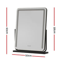 Embellir Makeup Mirror With Light Hollywood Vanity Wall Mounted Mirrors 50X60CM