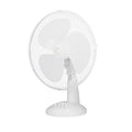 Ventilateur de table OCEANIC - 40W - Diametre 30 cm - 3 vitesses - Oscillant - Blanc