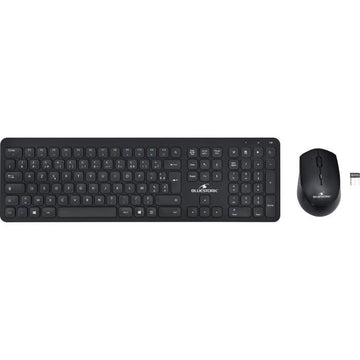 Bluestork - Pack clavier souris sans fil Noir SLIM