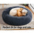 Pet Bed Dog Cat Calming Bed Medium 75cm Dark Grey Sleeping Comfy Cave Washable