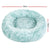 Pet Bed Dog Cat Calming Bed Medium 75cm Teal Sleeping Comfy Cave Washable