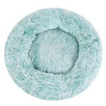 Pet Bed Dog Cat Calming Bed Medium 75cm Teal Sleeping Comfy Cave Washable