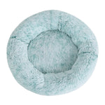 Pet Bed Dog Cat Calming Bed Large 90cm Teal Sleeping Comfy Cave Washable