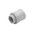 Plain To Screw Adaptor With Lock Ring Grey