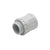 Plain To Screw Adaptor With Lock Ring Grey