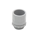 Plain To Screw Adaptor With Lock Ring Grey