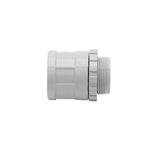 Plain To Screw Adaptor With Lock Ring Grey