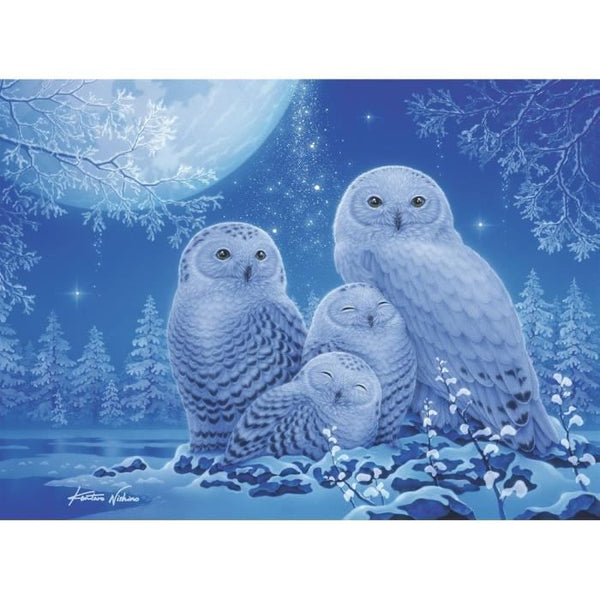 Puzzle Star Line 500 p - Chouettes au clair de lune