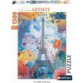 Puzzle 1500 pieces - Tour Eiffel multicolore - Nathan - Puzzle Adultes - Des 14 ans