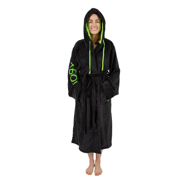 Xbox Gamer Unisex Hooded Fleece Robe for Adults § One Size Fits Most