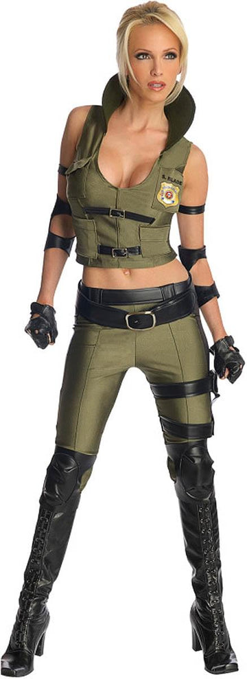 Mortal Kombat Sexy Sonya Blade Costume Adult X-Small