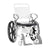 Rebotec Genf Self Propelled Shower Commode Wheelchair