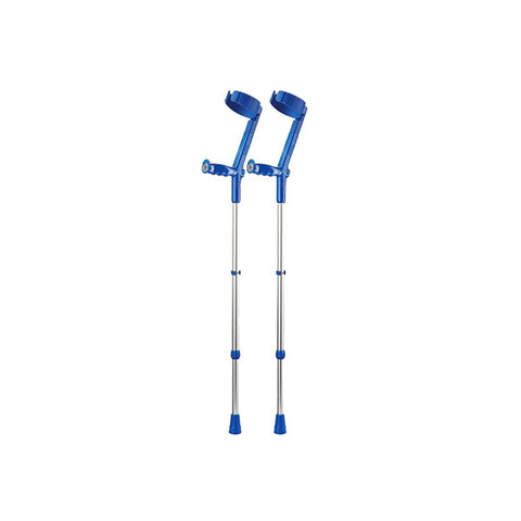 Rebotec Safe In Soft Forearm Crutches With Cuff And Hinge Pair